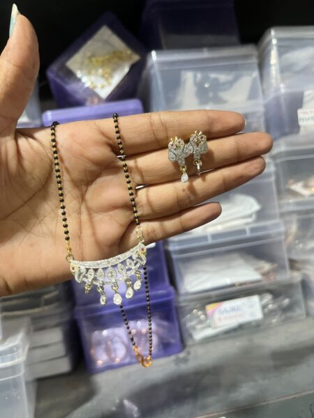 Stone Diamond Mangalsutra Alloy Mangalsutra SR_200158