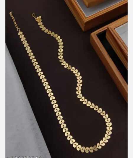 Women Gold Plated Leaf Design Necklace Set for Girls SR_200101