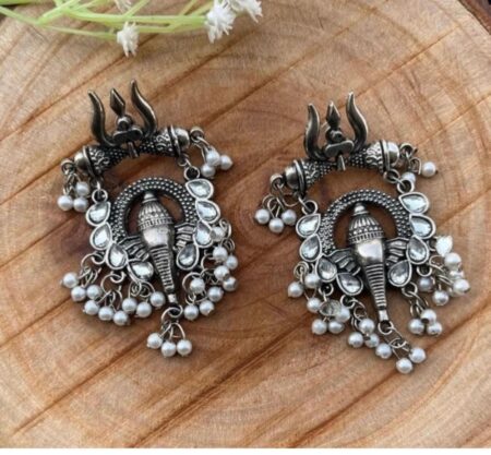 Ganesha drop earrings SR_200241