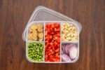 Food container 6 in 1 transparent Plastic lock food storage airtight container SR_20022198