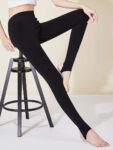 Women Warm Fleece Leggings Fake Translucent Fleece Lined Tights Attached free size L to 5XL SR_20022113