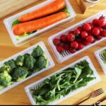 Food Storage Container Pack Of 8 With Removable Drain Plate And  Fridge Storage Box Stackable Plastic zar Storage Containers To Keep Fresh For Fish, Meat, Vegetables, Fruits SR_200222291