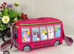 🚌 Happy Journey Kids Bus Sling Bag – Unicorn Theme SR_1187