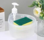2-in-1 Liquid Soap Dispenser with Sponge Holder SR_1198