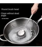 Steel Scrubber for Utensils with Comfortable Handle – Powerful Cleaning, Gentle on Hands SR_1242