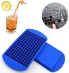 Zollyss Silicone Mini Ice Cube Trays – 1 Pack | 160 Small Ice Cube Molds for Whiskey & Cocktails | BPA-Free, Flexible, Stackable & Durable SR_1275