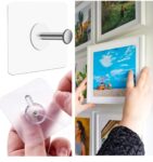 🪝 Heavy Duty Adhesive Screw Hooks 😊 (Pack of 5) – Nail-Free Wall Hanging for Kitchen & Home SR_145454