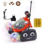 Rechargeable 360° Rotating Remote Control Stunt Car with Lights & Music – Kids Toy Car with Charger & Battery SR_1779