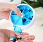Pill Box Pocket Cute – 7 Compartments Round Medicine Organizer SR_1445