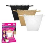 Women’s Cotton Clip-on Mock Lace Camisole Cami Secret (Black, White, Beige) ( 3 Pc) Free Size  SR_14487