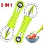 3-in-1 Fruit & Vegetable Carving Tool | Melon Baller, Carver & Scoop SR_1453