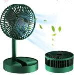 Compact Foldable Wire Fan – High-Speed, Portable & Rechargeable SR_1454