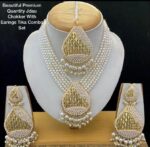 ✨ Beautifully Premium Quality Gold Plated Jadau Necklace Set with Earrings & Maang Tikka 👑💫 SR_1487