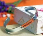 Personalized engraved Gift Gallery Custom Message Kada Oval Cuff Bracelet for Men And Women Gifts on raksha bandhan |Birthdays | Anniversary | Weddings | Friends SR_1495