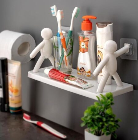Stylish Bathroom Shelf (Pack of 1) – Space Saving & Elegant Design SR_158
