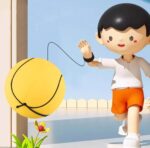 2.36 Inch Sports Wrist Balls Baseball Ball Wristband Toys Rebound Ball Rubber Baseball Wrist Return Ball on a String for Wrist Exercise or Play Nice SR_5284