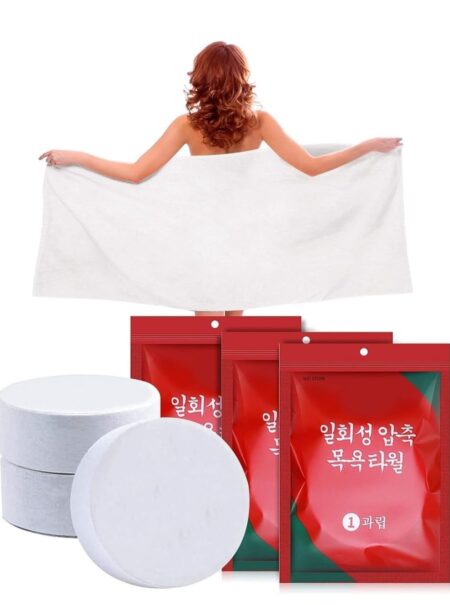 Compressed Disposable Bath Towels | Portable Travel Towel Tablets SR_5887