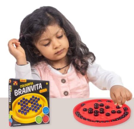 B-rainvita Mini with Pearl Finish Marbles for Kid (33 Pearls) Mind Challenging B-rainvita Nano for Kids (Multicolour) Best Birthday Gift Puzzle Brain/Mind Game for Kids SR_8145