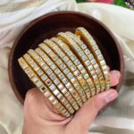 Beautiful Kundan Bangles ( 1 Dozen ) Size 2.6,2.8 SR_200