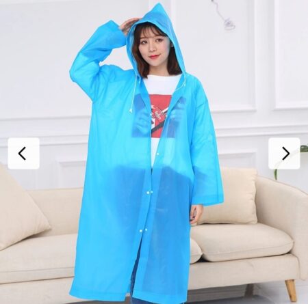 EVA Plain Rain Coat Hooded Outdoor Water Resistant Portable Raincoat Suit  (1 Piece) SR_5248