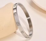 ✨ Stylish Silver Bracelet with Stones | Elegant Bracelet for Women & Girls ✨ SR_12223