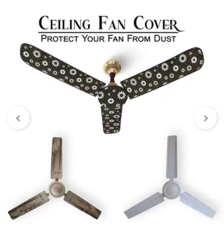 4185Stylish Printed Ceiling Fan Cover – Dustproof & Washable (Pack of 1) SR_6267