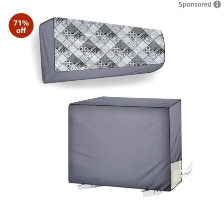1.5 Ton Split AC Cover – Waterproof Protection for Indoor & Outdoor Units, Compatible SR_52
