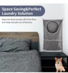 Laundry Bag for Door, Laundry Collector, Hanging Laundry Basket, Bag, Laundry Bag with 2 Pieces Suction SR_5874