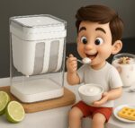 Hung Curd Maker Box 1100ml - Dahi/Curd & Greek Yogurt Filter Strainer with Fine Mesh - Durable, BPA Free Yoghurt Strainer - Kitchen SR_5847