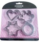 Cookie Cutters Shapes Baking Set, 12PCS Flower Round Heart Star Shape Biscuit Stainless Steel Metal Molds Cutters for Kitchen Baking Halloween Christmas Small Cookie Cutters SR_52544