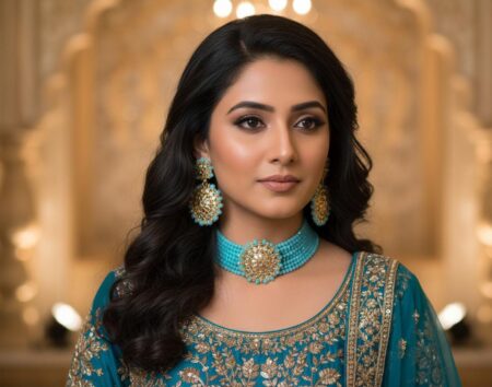 Necklaces for women Kundan Pearl Choker with box Multi Layered Necklace Earrings with Maang Tikka Indian Choker sets for women Traditional Wedding Jewelry for Girls SR_200