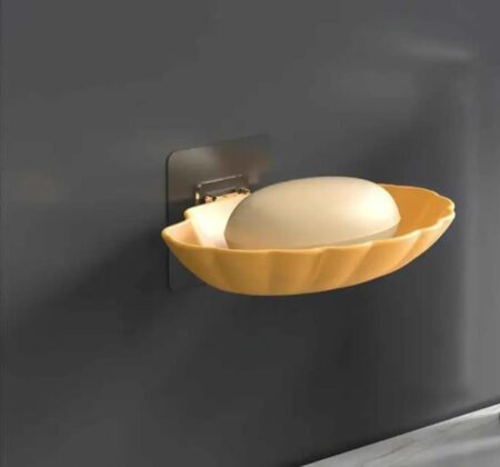 🧼 Stylish Wall-Mounted Leaf Shape Soap Holder – Self-Draining Soap Stand for Bathroom 🚿 SR_151