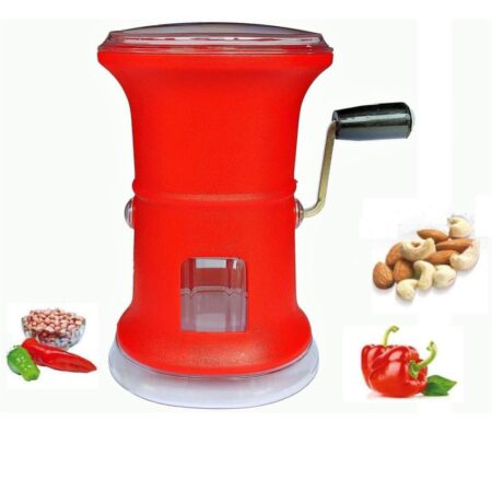 Oval Shaped Plastic Onion & Garlic Chopper Machine with Stainless Steel Blades, Cutting Machine for Vegetables, Mirchi, Peanuts & Dry Fruits SR_874541