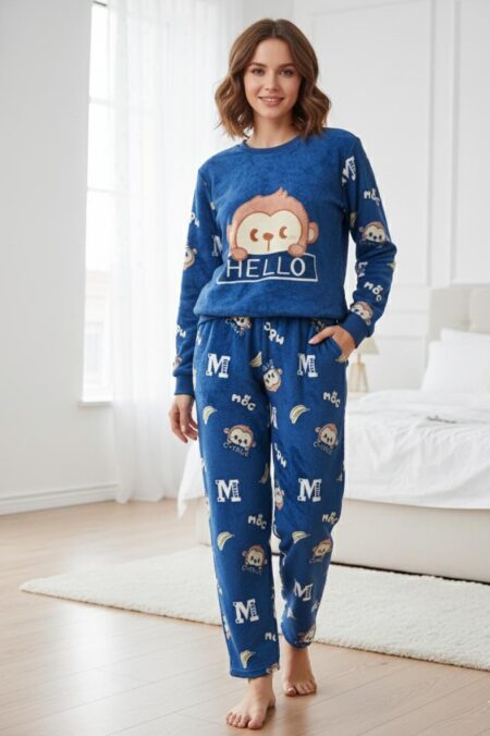 New Crush Stylish Woolen Winter Nightsuit Top & Pyjama Sets for Women  (Size XL)SR_200
