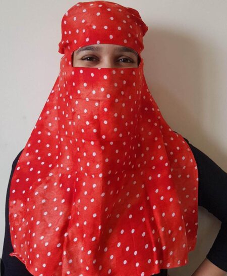 Cotton Face Scarf Mask- Full Head, Hair, Face Cover SR_54121