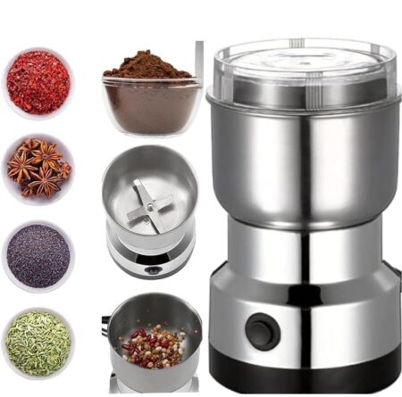 Grinder Multi Functional Coffee Herbs Spices Nuts Grain Seasonings Spices Mill Powder Machine Stainless Steel Mixie for Kitchen SR_512