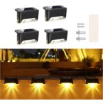 Décor Solar Powered Deck Lights Waterproof Lighting For Steps Solar Light Set  (Free Standing Pack of 4) SR_554
