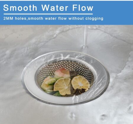 1 Pc Sink Strainer for Most Kitchen Sink Drain Basket, Upgraded Double-Layer Safe Design Kitchen Sink Strainer SR_5487