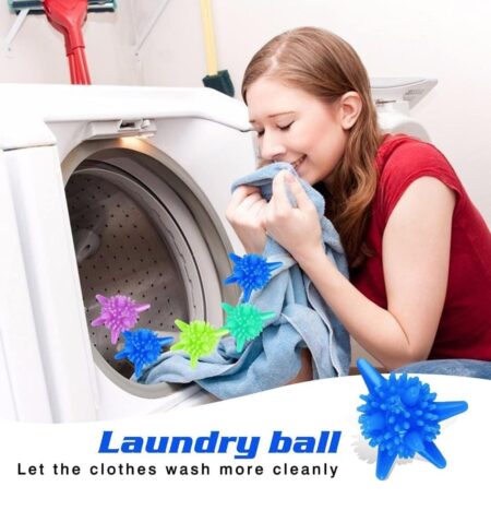 Reusable Tangle Free Clothes Cleaning Ball, Scrubbing Laundry Balls, Washing Balls Enhance Cleaning Power, Unique Size & Shape For Better Clean( Pack of 4 ) SR_5744