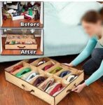 12 Pair Shoes Under Bed Shoe Storage Bag SR_6666