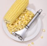Magic Corn Peeler Stainless Steel Corn Cob Peeler Convenient Corn Stripper Tool For Kitchen, Corn Peeler for Corn On The Cob, Thresher Corn Cutter from the Cob (1 PCS) SR_87512