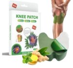 Knee Pain Relief Patches,Pack of 10 Wormwood leaves Dried Ginger Camphor Borneol Natural Herbal Patches, Sticker 12-Hour Relief of Joint Pains Patch for Knee, Back, Neck, Shoulder Pain SR_78548