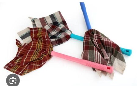 Pack of 1 White Cotton SUPER CLOTH DUSTER ( JATAKANI ) SR_5741