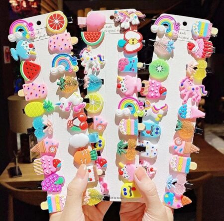 kanjak Special 10 Pcs Per Set Cartoon Hair Random colour  SR_1115