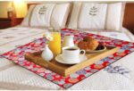 Bed Server Food Mat Square/Waterproof & Oilproof Square Food Mat, Multicolor, (36x36 inch) SR_58748