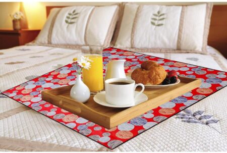 Bed Server Food Mat Square/Waterproof & Oilproof Square Food Mat, Multicolor, (36x36 inch) SR_58748