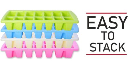 Fridge Ice Tray Set, 2 Pc Ice Tray with 14 Cube