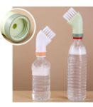 Multi-use Cleaning Brush Can Be Connected to Mineral Water Bottle, Portable 2 in 1 Gaps Brush Corner Crevice Scrubber, Creative Wet and Dry Cleaning Brush SR_5784