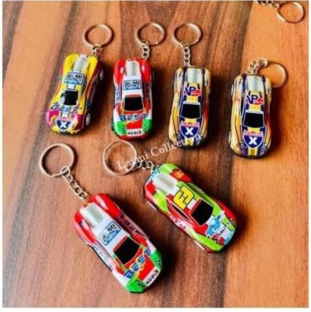 Motor Car Keyrings Key Chains for Kids Boys Girls Children and Adults Birthday Return Gifts in Bulk Pinata Filler Multi-Color ( Pack of 2 )SR_874