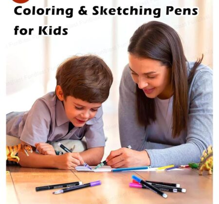 Fine Point Marker Pens Set Double Line Metallic Outline Markers Pens Glitter – 12pcs Permanent Marker Pens Set for DIY Art Crafts, Coloring & Sketching Pens for Kids SR_6859